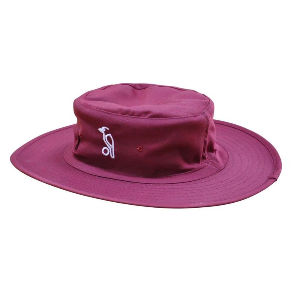 Kookaburra Unisex Adult Cricket Sun Hat / Maroon